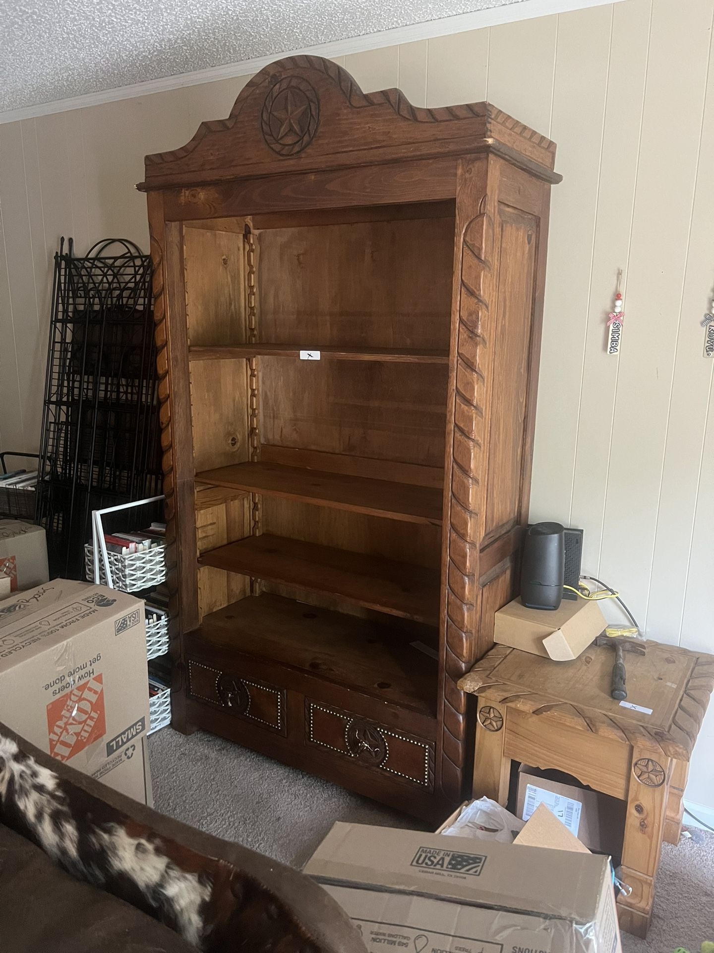 Rustic - Bookshelf/Hutch - 200$ 