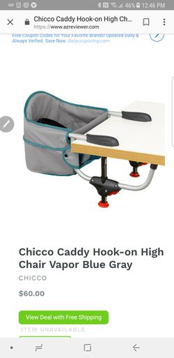 Chicco caddy hook on high chair