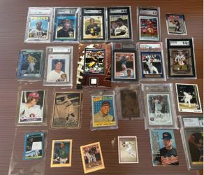 Vintage Modern Slabs Barry Bonds Frank Thomas Brock Purdy Babe Ruth Terry Bradshaw BGS PSA SGC CGC