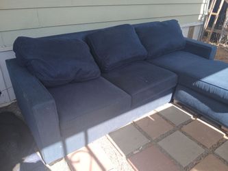 Blue sectional