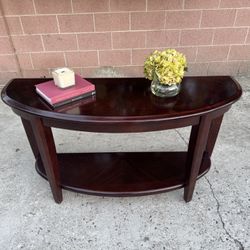 Wood Console Table