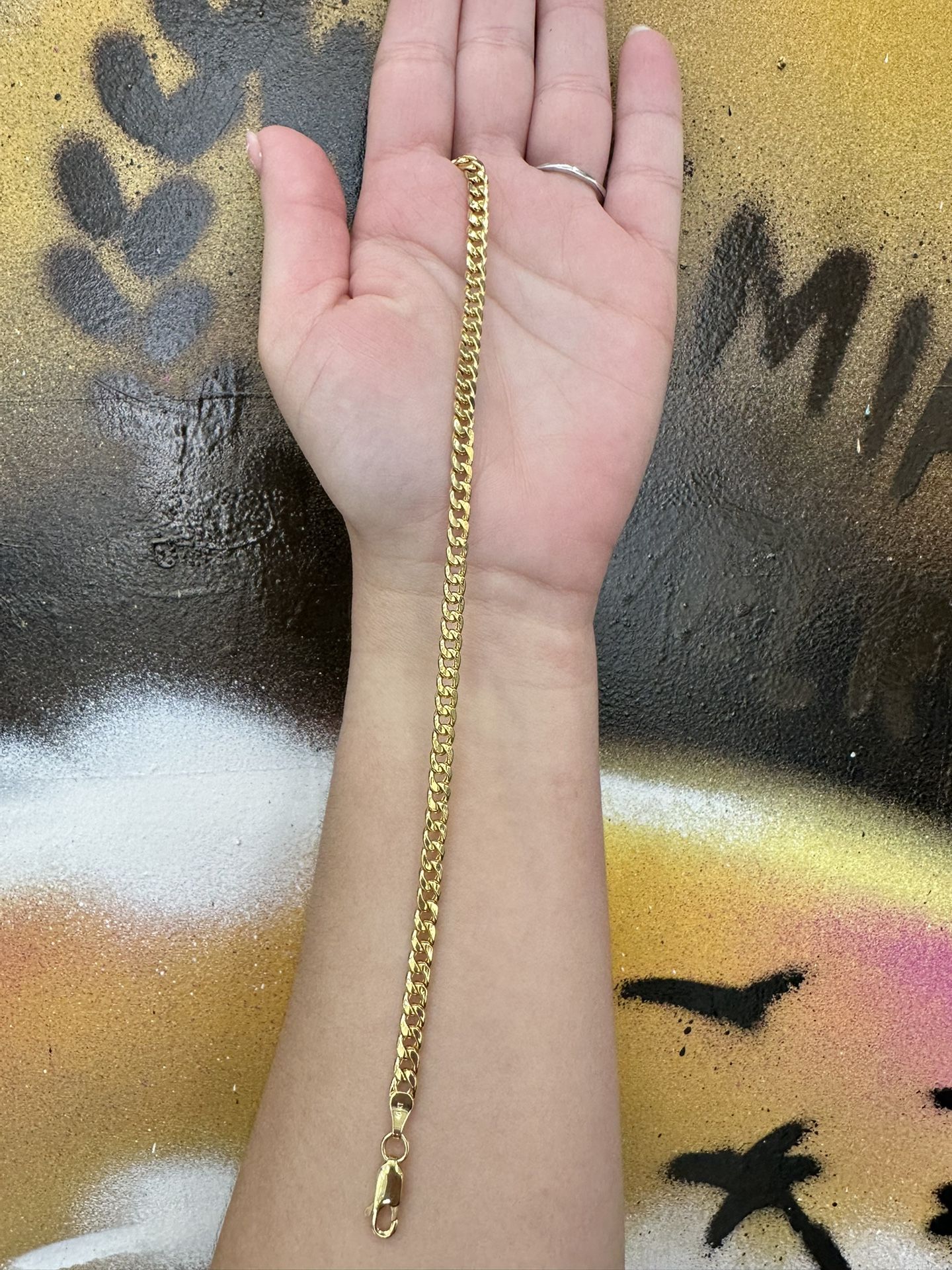 10k SEMI SOLID ANKLET 