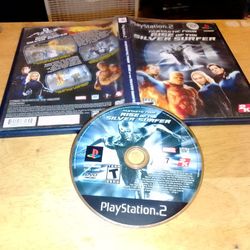 PS2 Game Fantastic Four Rise Of The Silver Surfer 