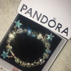 Light Blue Pandora Bracelet 