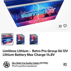 Limitless Retro 56 Battery $1000