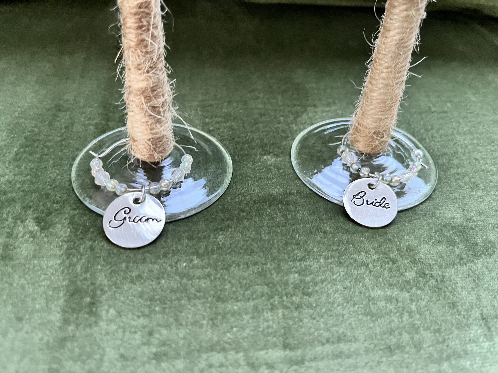 Bride & Groom Farmhouse Wine Glasses