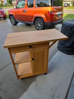 Butcher Block Kitchen Cart