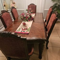 Dining table with 6 chairs