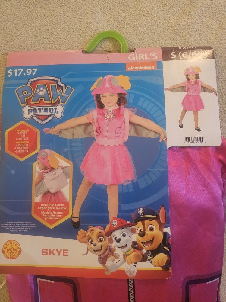 Halloween Customs Paw Patrol Skye