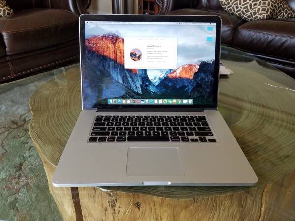 2015 Apple MacBook Pro RETINA "Core i7,2.3GHz 15” 16GB/256SSD/EDITING SOFTWARES AND Extra Programs.