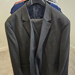 Big & Tall Charcoal Suit