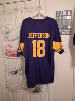 Men's XXL 2XL Minnesota Vikings Justin Jefferson Custom Jersey New