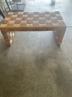Wicker bench