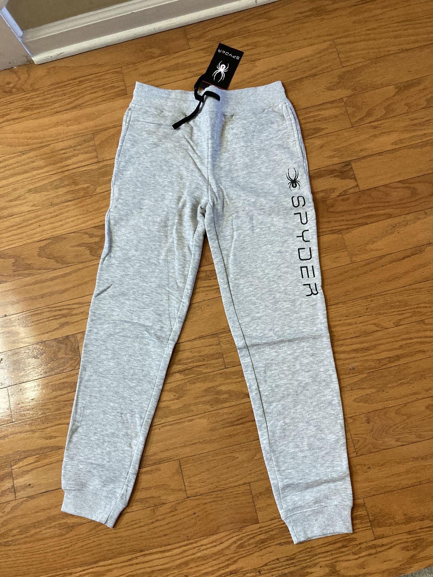 NWT Spyder Boys Fleece Jogger Gray Size L 14/16