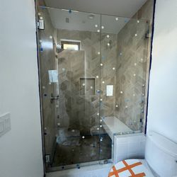 Swing door style shower enclosure complete w/ install