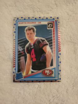 Kurtis Rourke Donruss Optic Rookie Card 49ers QB