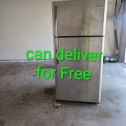 Frigidaire Stainless Steel Apartment Size Refrigerator(dimensions:30" W 30" D 66"H