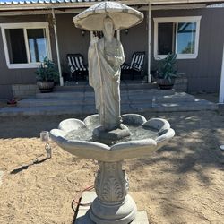 New Fountain Made Out Of Cement Perfect Gift 🎁 