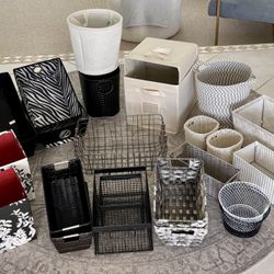 26 Pc. Lot of Storage Baskets