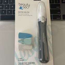Beauty 360 Electric Nail File Brand New Sealed Buff Shine 