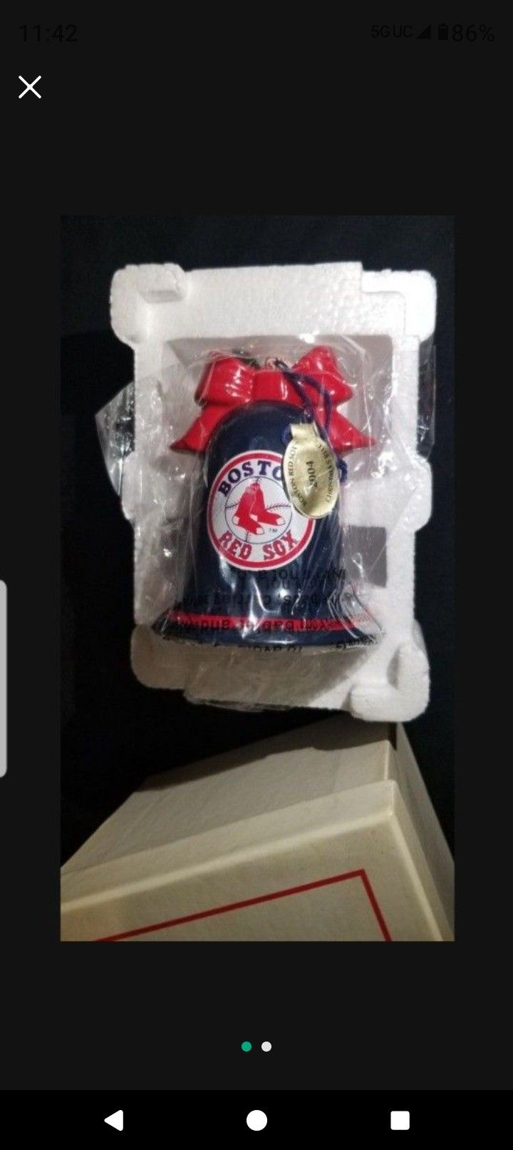New Boston Red Sox 2004 Christmas Ornament 