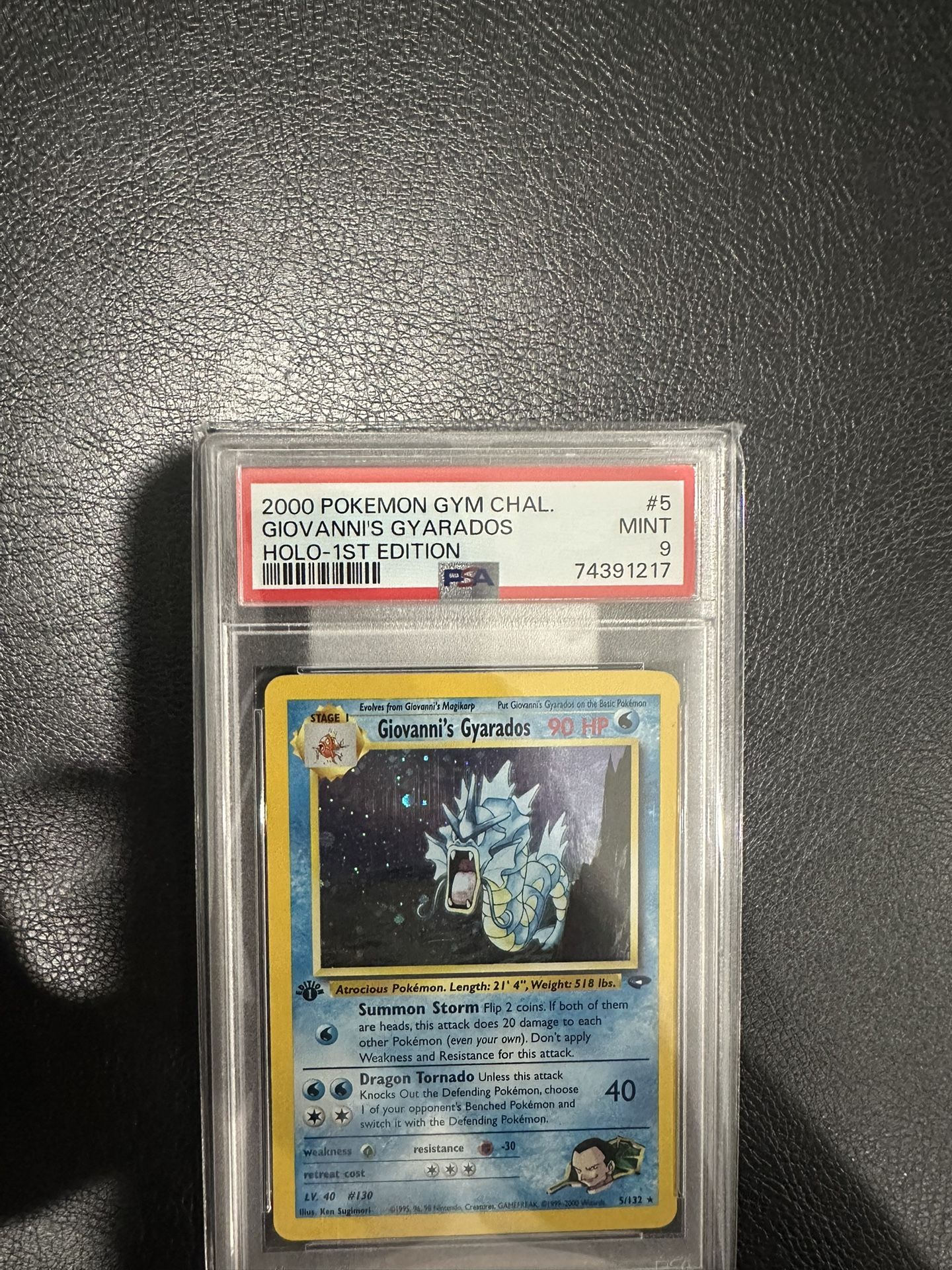Pokémon Giovanni Gyrados First edition Psa 9