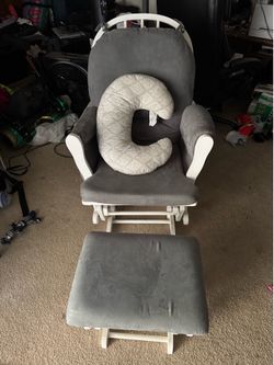 Glider rocker with Ottoman