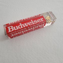 Classic Budweiser Beer Tap Handle Keg Clear Acrylic