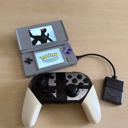 Custom DS Lite DUAL IPS External Controller Board/ Gbaccelerator/ USB C Charging