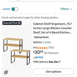 Cabinet Shelf Organizers