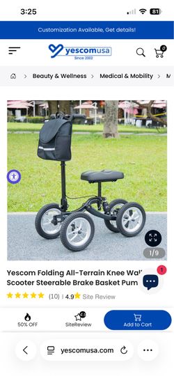 Brand new all-terrain knee walker for 120