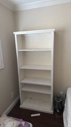 Bookshelf white wood