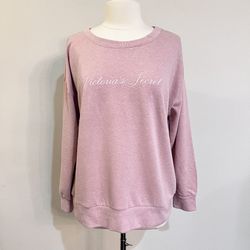Victoria’s Secret Pink Crew Neck Sweatshirt – NWT Size L Dusty Rose Pullover