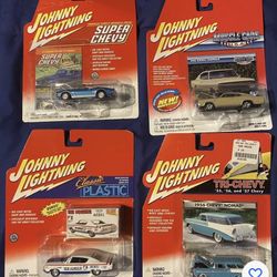 Lot Of 4 - Johnny Lightning Muscle Cars USA 