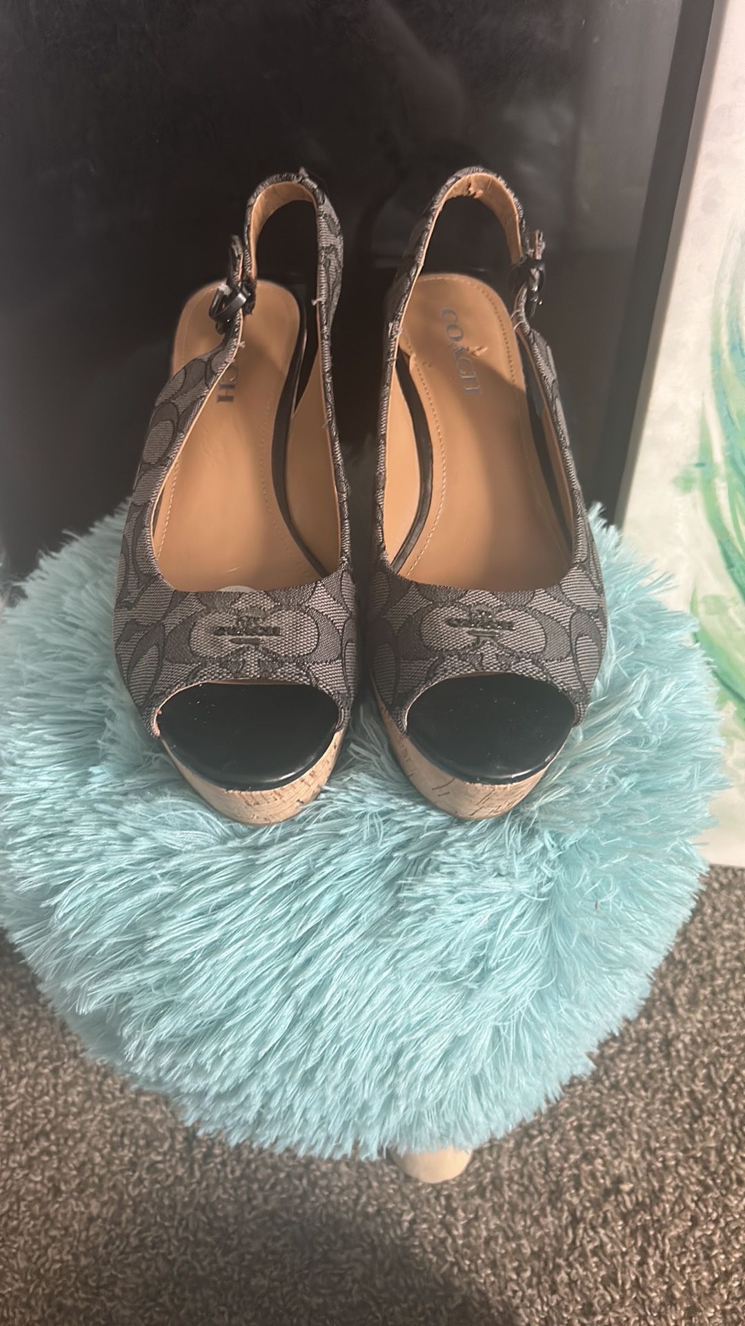 Women’s Coach Peep toe Wedge 