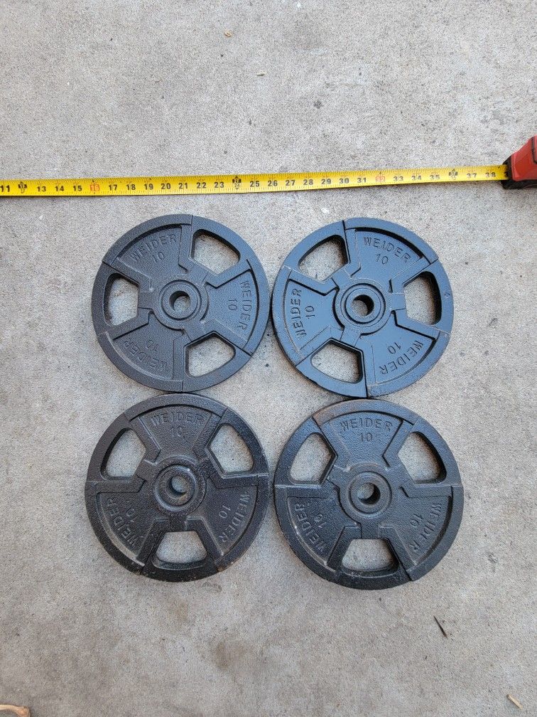 Weider 10 Lb Standard Plates