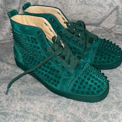 Christian Louboutin Spiked High-Top Sneakers