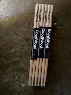 Goodwood Hickory Drum Sticks 12-Pack 5A Wood by Vater