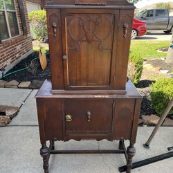 Vintage Antique Wooden Cabinet