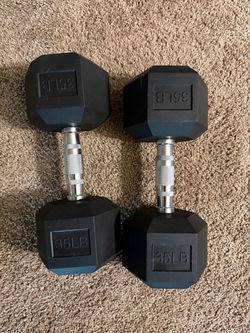 Dumbbell pair set 35 25 15 lbs