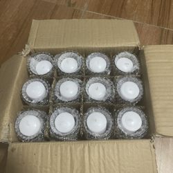 24 Golden Votive Candles with Candles