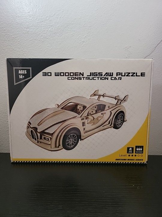 Think Gizmos TG905 - Wooden Racing Car - Build Your own Laser Cut Wood Car Kit