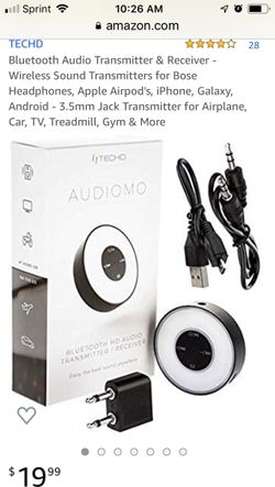 TECHD AUDIOMO Bluetooth HD Audio Transmitters / Receiver