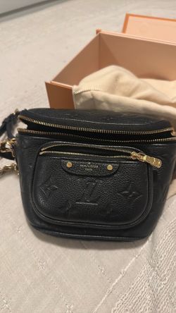Black Louis Vuitton bum bag