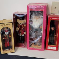 Vintage Wooden Nutcracker Collection - Nutcracker Village & Home Accents. All 4 for $50 OBO