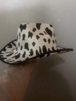 Cowprint Cowgirl hat