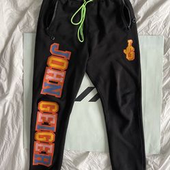 John Geiger College Sweatpants Sz M 100 % Authentic