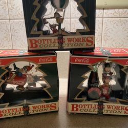 Vintage 90’s Coca Cola Bottling Works Ornaments