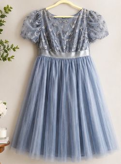 💙 Ever-Pretty Dusty Blue Formal Dress – US Size 18 (1XL) – Excellent Condition