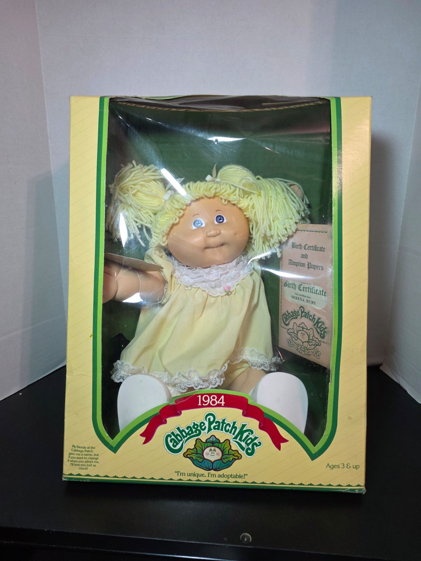Vintage 1984 Cabbage Patch Kids Doll Serena Ruby. New